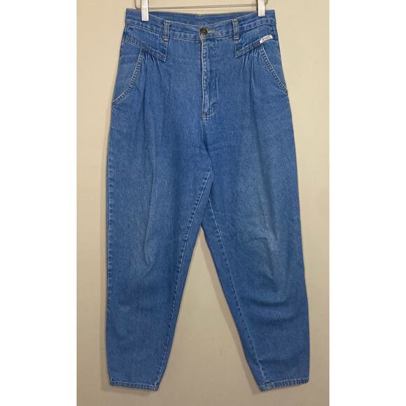 Vtg American Legends Blue Jeans Womens Size 10 Cotton Retro USA Pleated Mom 80s - Picture 1 of 7